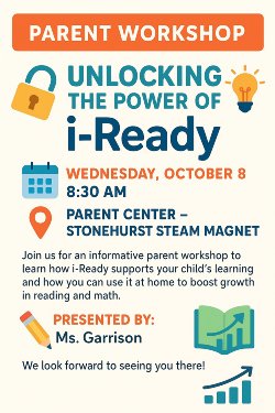 English Flyer - Unlocking the Power of i-Ready